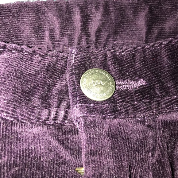 Tea Collection Eggplant Purple Velour Pants 4T - Picture 7 of 7